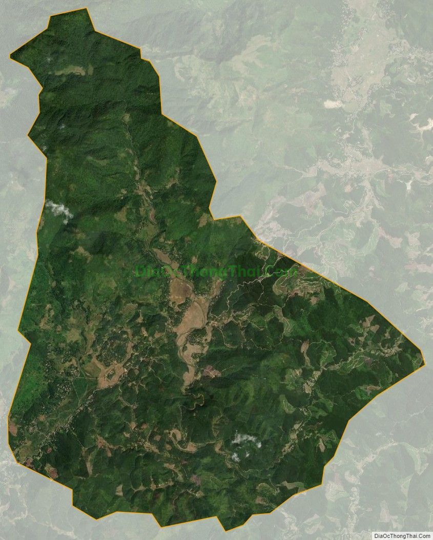 Bản đồ vệ tinh xã Mỹ Thành, huyện Lạc Sơn