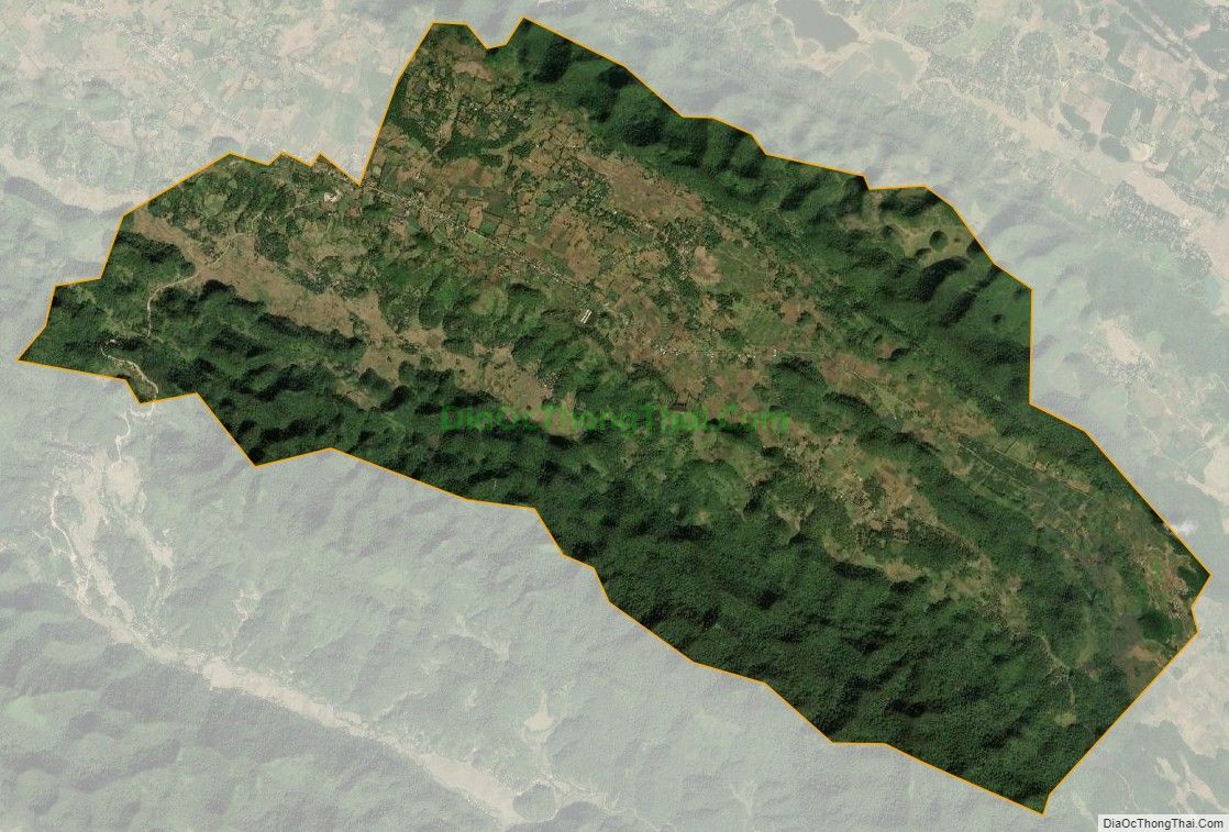 Bản đồ vệ tinh xã Ngọc Lâu, huyện Lạc Sơn