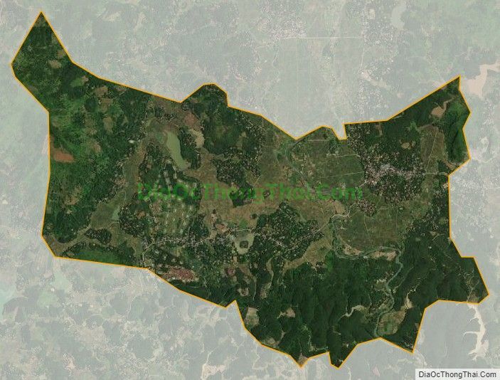 Bản đồ vệ tinh xã Nhân Nghĩa, huyện Lạc Sơn