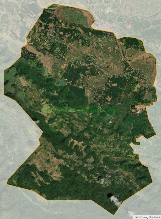 Bản đồ vệ tinh xã Tân Mỹ, huyện Lạc Sơn