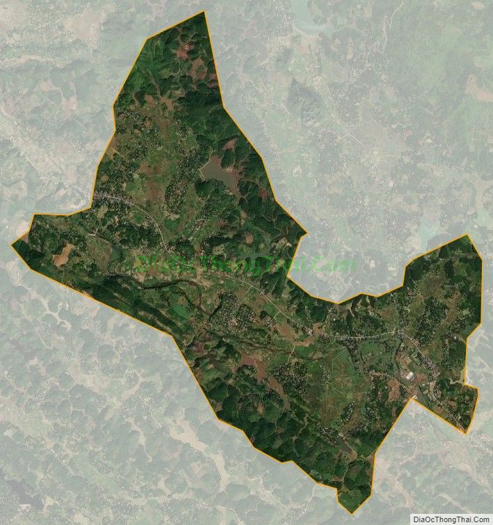 Bản đồ vệ tinh xã Thượng Cốc, huyện Lạc Sơn