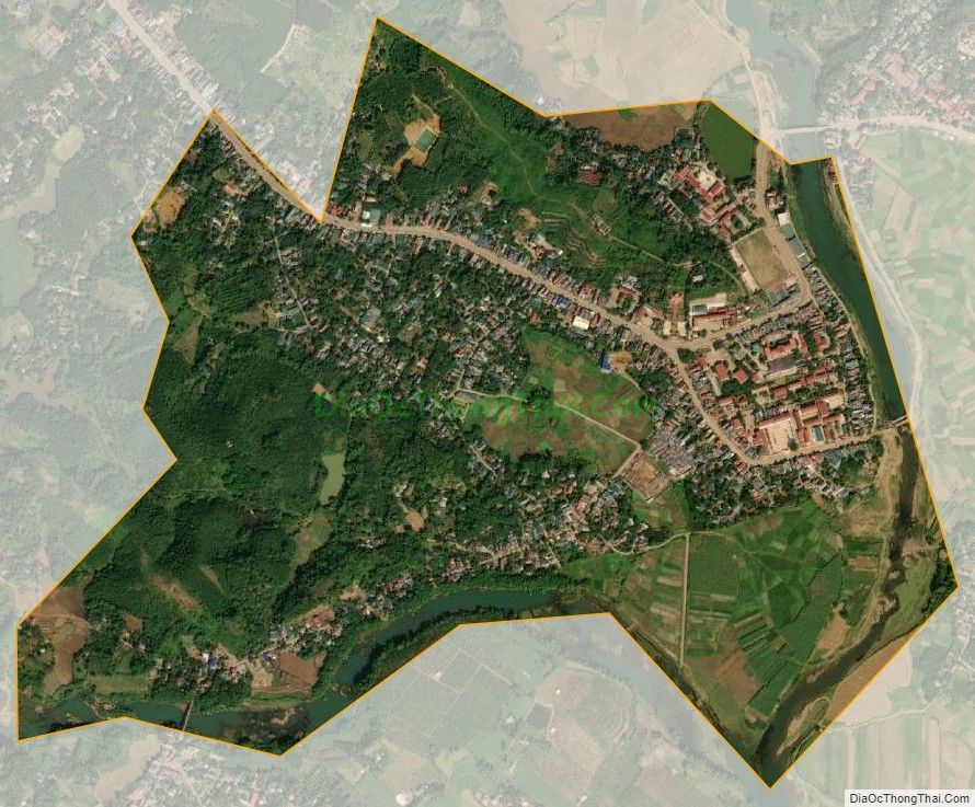 Bản đồ vệ tinh Thị trấn Vụ Bản, huyện Lạc Sơn