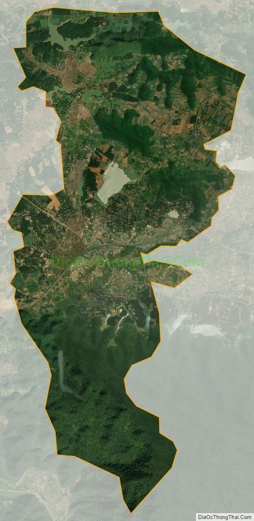 Bản đồ vệ tinh xã Yên Nghiệp, huyện Lạc Sơn