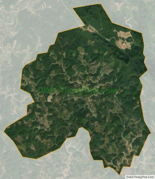 Bản đồ vệ tinh xã Đồng Môn (cũ), huyện Lạc Thủy