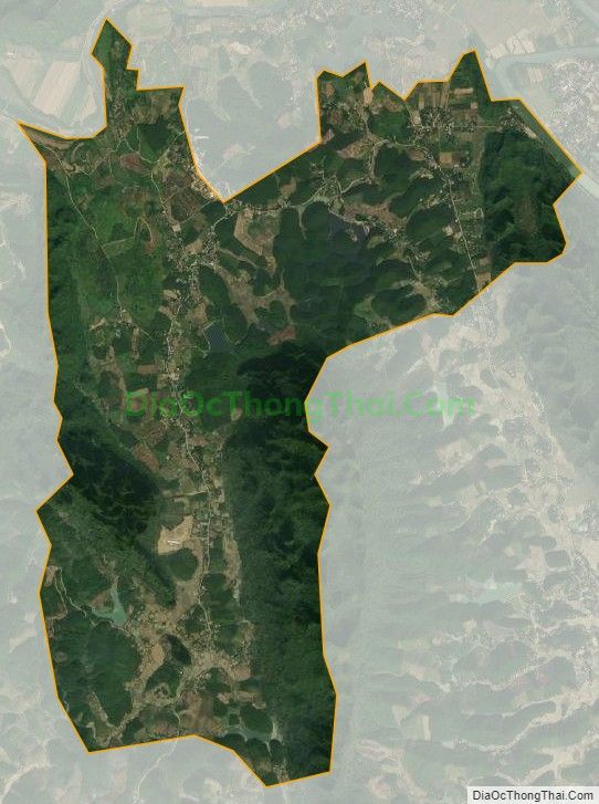 Bản đồ vệ tinh xã Liên Hòa (cũ), huyện Lạc Thủy