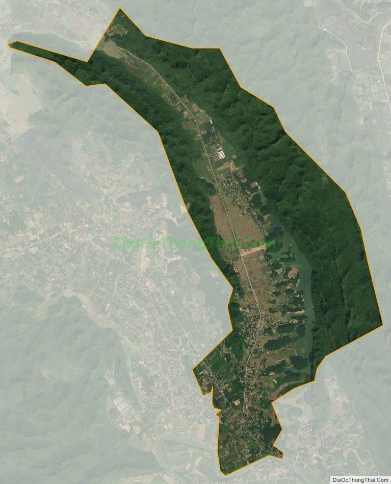 Bản đồ vệ tinh xã Phú Lão (cũ), huyện Lạc Thủy