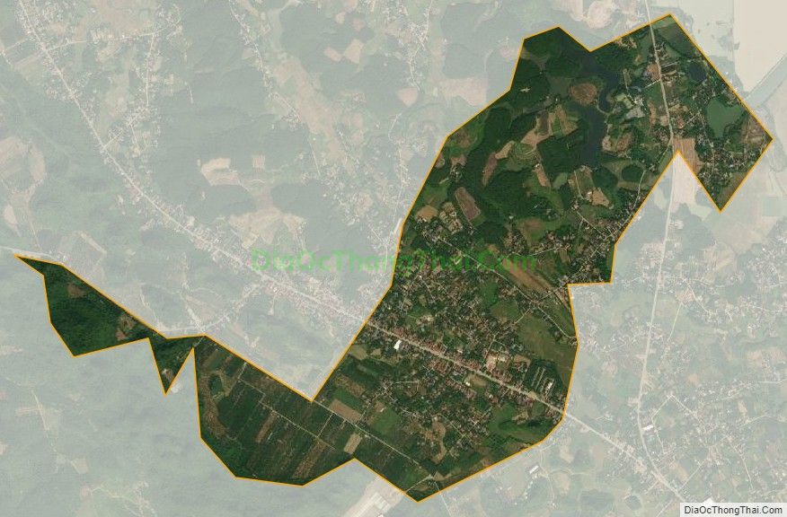 Bản đồ vệ tinh Thị trấn Thanh Hà (cũ), huyện Lạc Thủy
