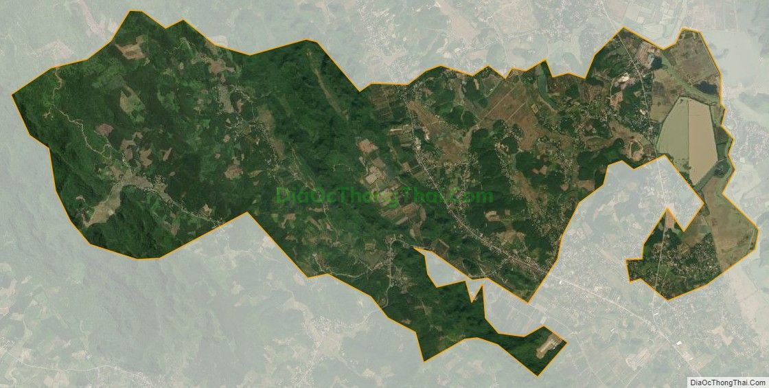 Bản đồ vệ tinh xã Thanh Nông (cũ), huyện Lạc Thủy