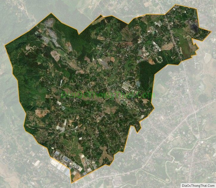 Bản đồ vệ tinh xã Hòa Sơn, huyện Lương Sơn
