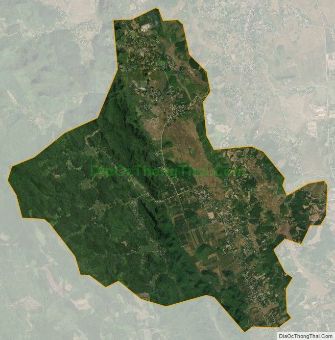 Bản đồ vệ tinh xã Hợp Thanh (cũ), huyện Lương Sơn