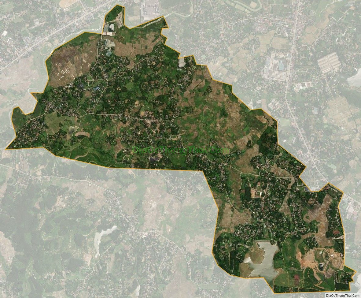 Bản đồ vệ tinh xã Nhuận Trạch, huyện Lương Sơn