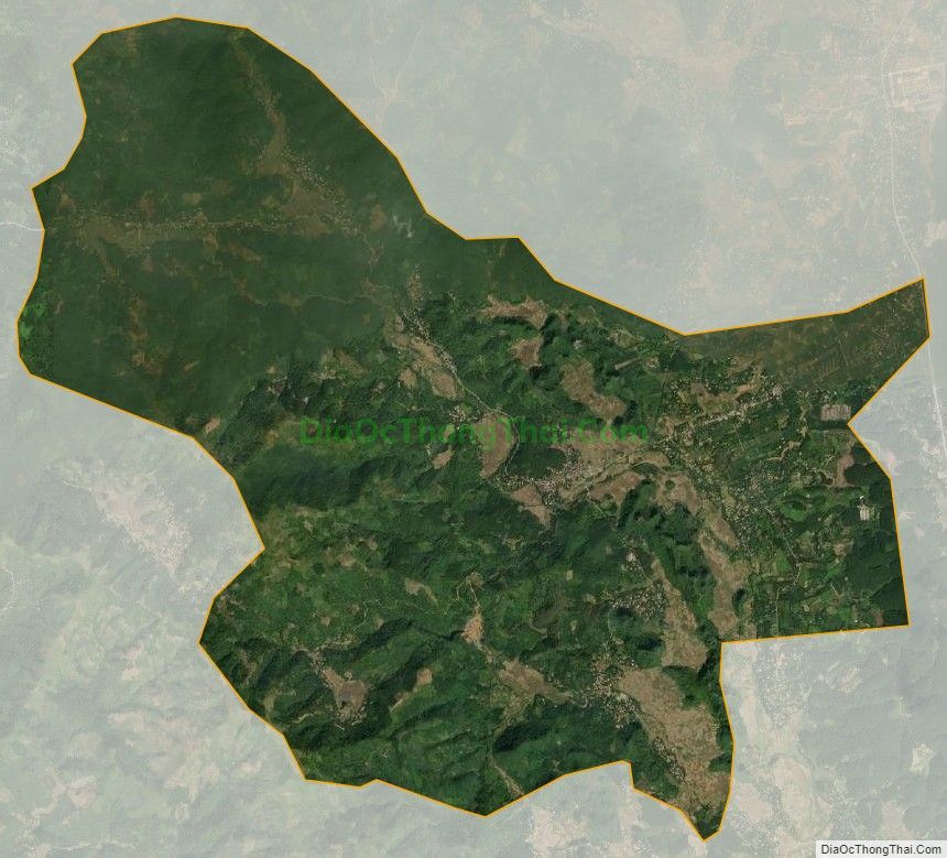 Bản đồ vệ tinh xã Tân Thành (cũ), huyện Lương Sơn