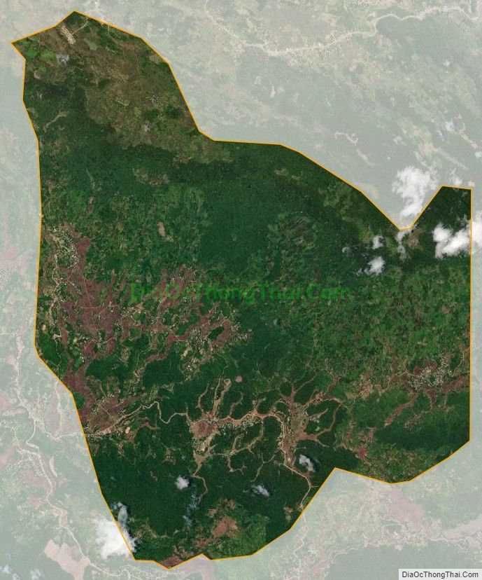 Bản đồ vệ tinh xã Bao La, huyện Mai Châu