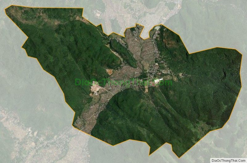 Bản đồ vệ tinh xã Chiềng Châu, huyện Mai Châu