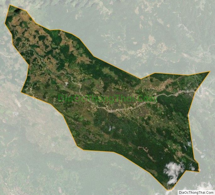Bản đồ vệ tinh xã Tân Sơn (cũ), huyện Mai Châu