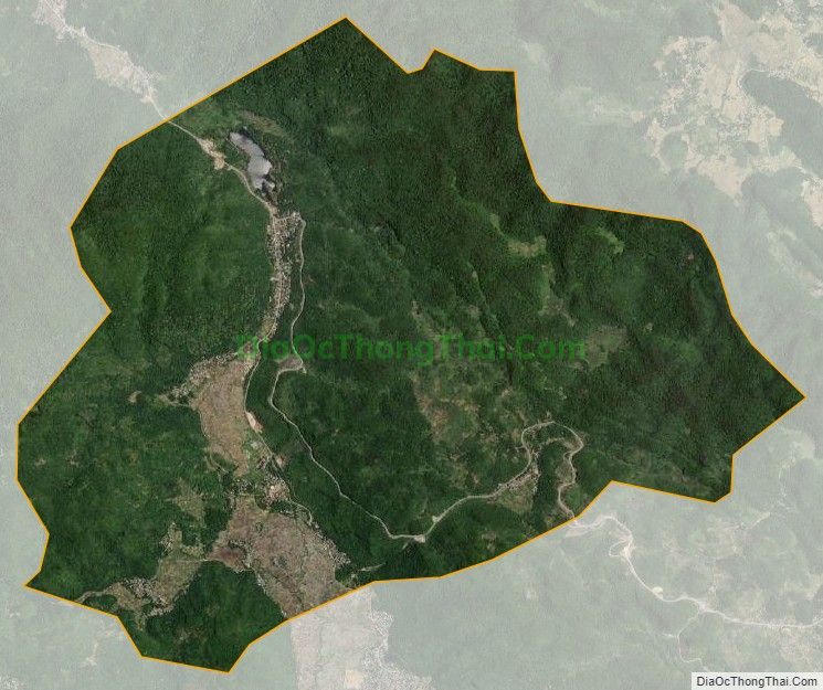 Bản đồ vệ tinh xã Tòng Đậu, huyện Mai Châu