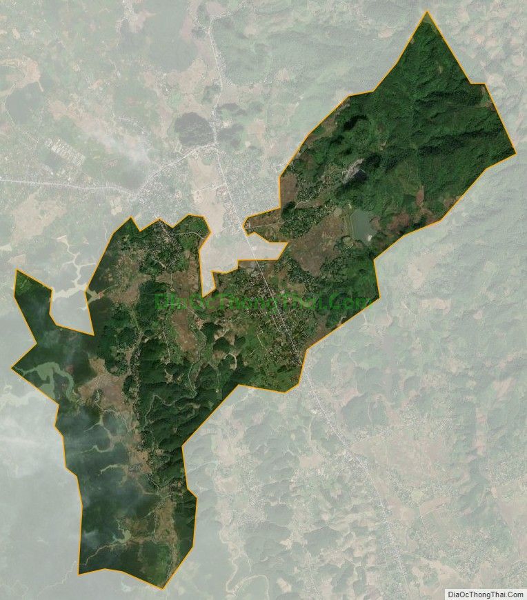Bản đồ vệ tinh Thị trấn Mãn Đức, huyện Tân Lạc