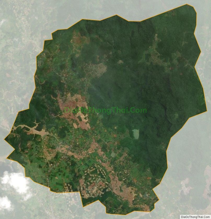 Bản đồ vệ tinh xã Mỹ Hòa, huyện Tân Lạc