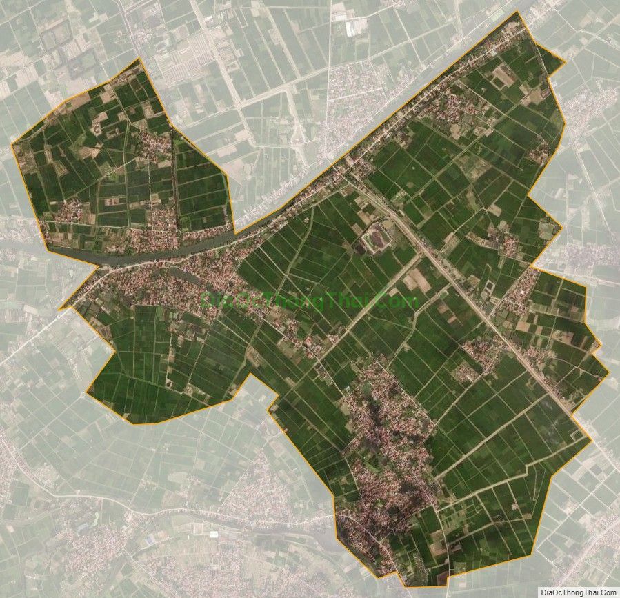 Bản đồ vệ tinh xã Bắc Sơn, huyện Ân Thi