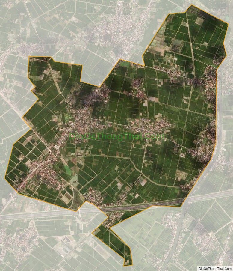 Bản đồ vệ tinh xã Bãi Sậy, huyện Ân Thi