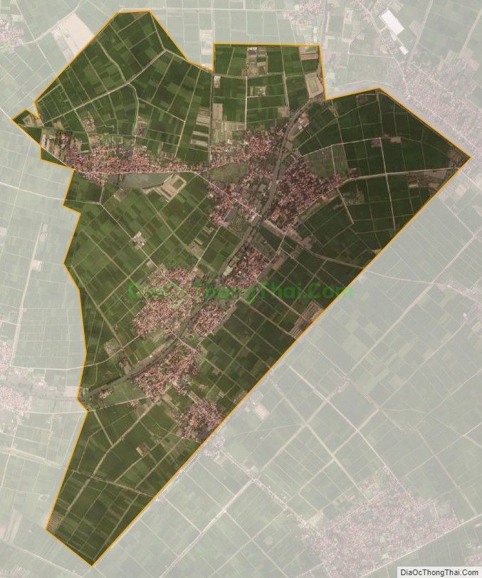 Bản đồ vệ tinh xã Cẩm Ninh, huyện Ân Thi