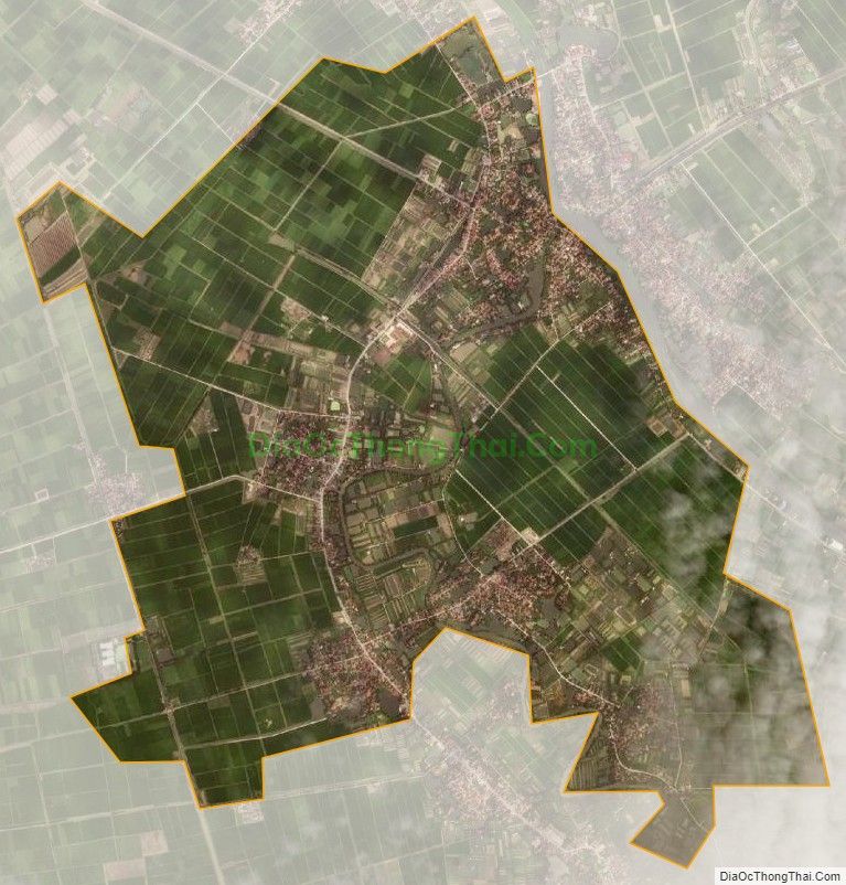 Bản đồ vệ tinh xã Đa Lộc, huyện Ân Thi
