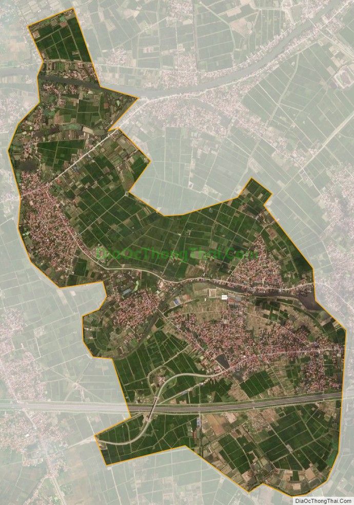 Bản đồ vệ tinh xã Đào Dương, huyện Ân Thi