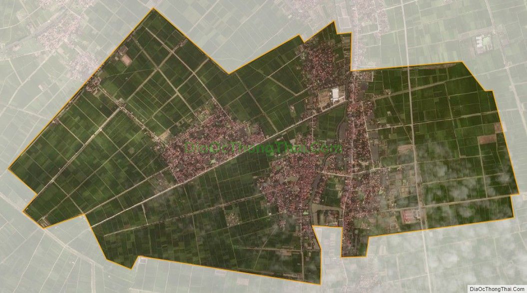 Bản đồ vệ tinh xã Hồ Tùng Mậu, huyện Ân Thi