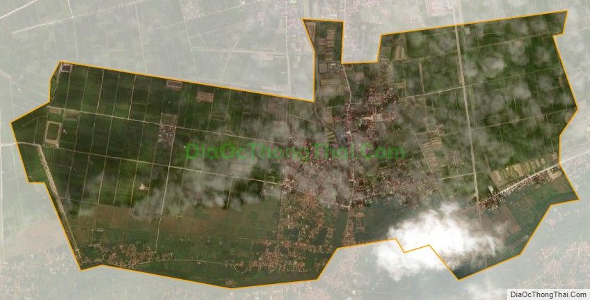 Bản đồ vệ tinh xã Hồng Vân, huyện Ân Thi