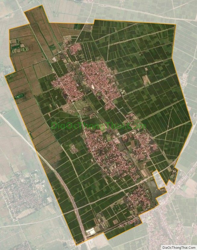 Bản đồ vệ tinh xã Quảng Lãng, huyện Ân Thi