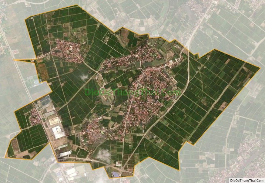 Bản đồ vệ tinh xã Quang Vinh, huyện Ân Thi