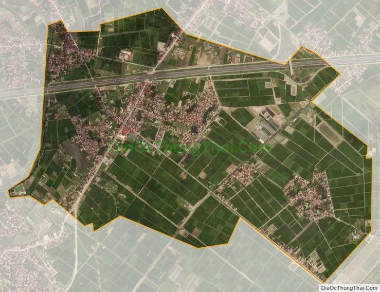 Bản đồ vệ tinh xã Tân Phúc, huyện Ân Thi