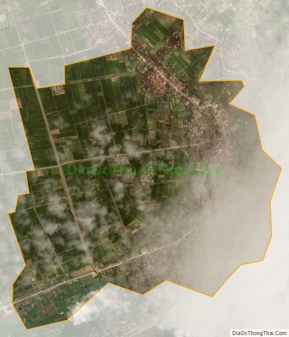 Bản đồ vệ tinh xã Tiền Phong, huyện Ân Thi