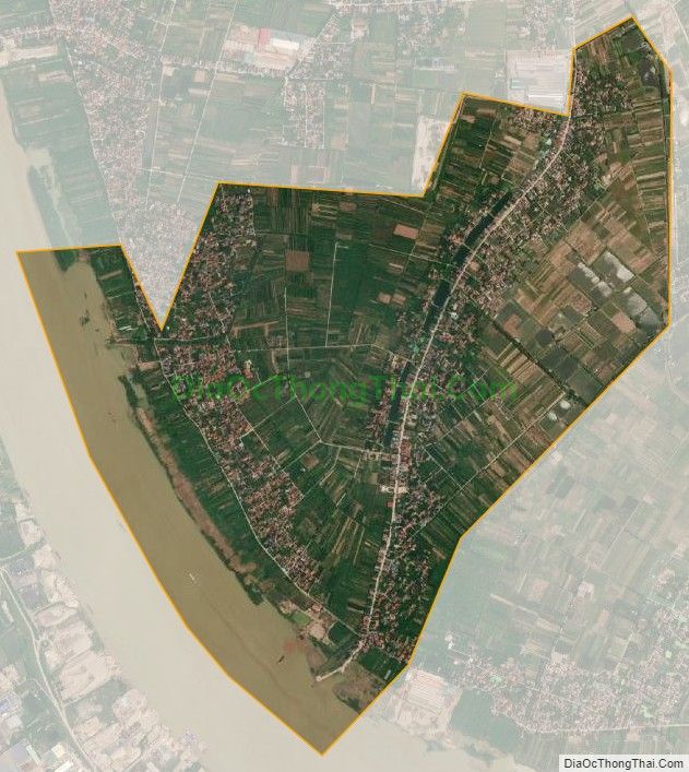 Bản đồ vệ tinh xã Đông Ninh, huyện Khoái Châu