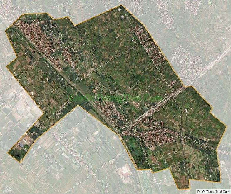 Bản đồ vệ tinh xã Liên Khê, huyện Khoái Châu