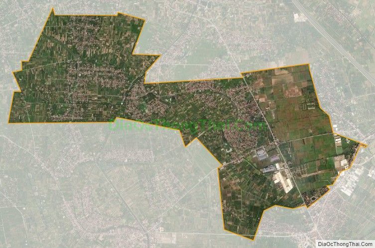 Bản đồ vệ tinh xã Tân Dân, huyện Khoái Châu