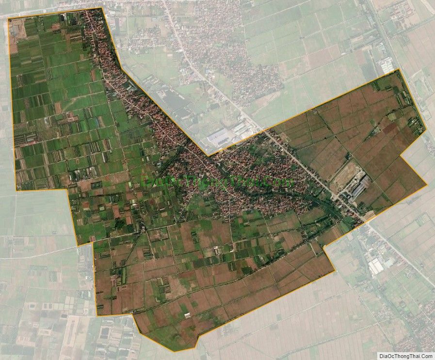 Bản đồ vệ tinh xã Việt Hòa, huyện Khoái Châu