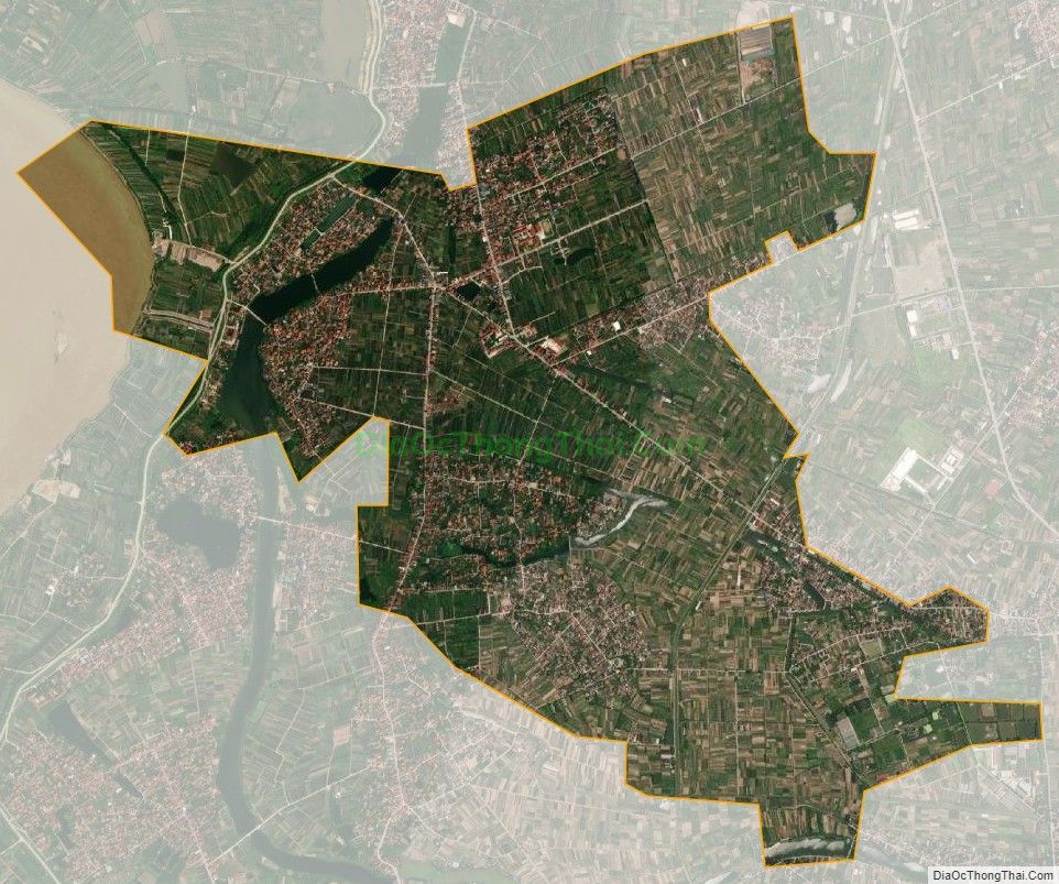 Bản đồ vệ tinh xã Liên Nghĩa, huyện Văn Giang