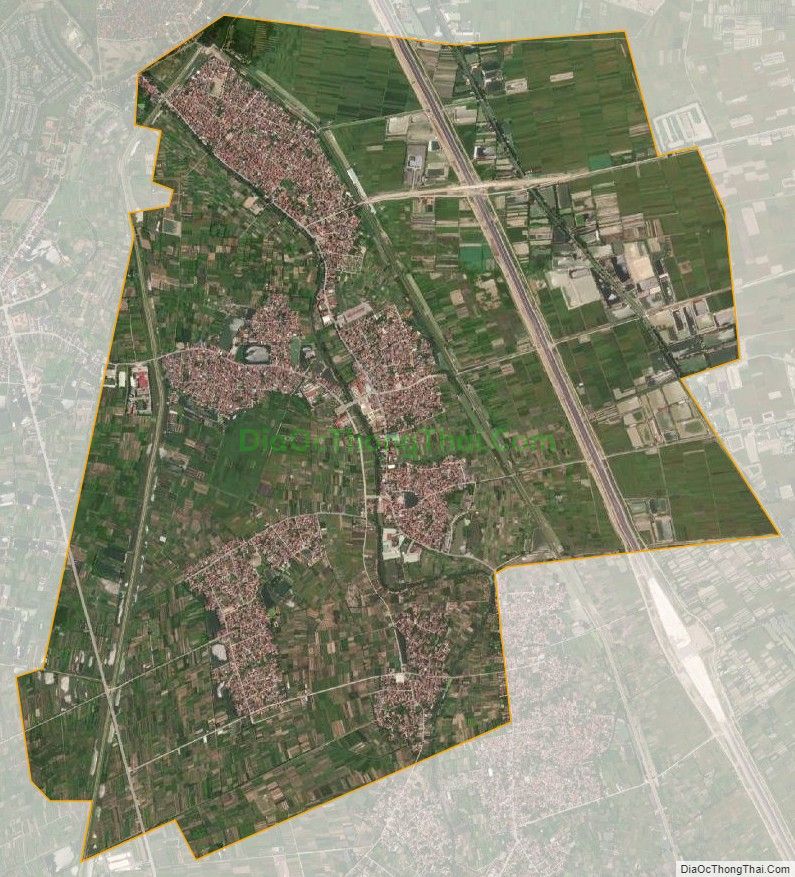 Bản đồ vệ tinh xã Long Hưng, huyện Văn Giang