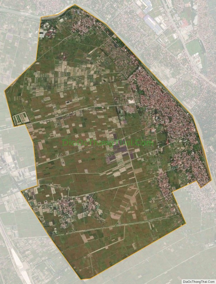 Bản đồ vệ tinh xã Nghĩa Trụ, huyện Văn Giang