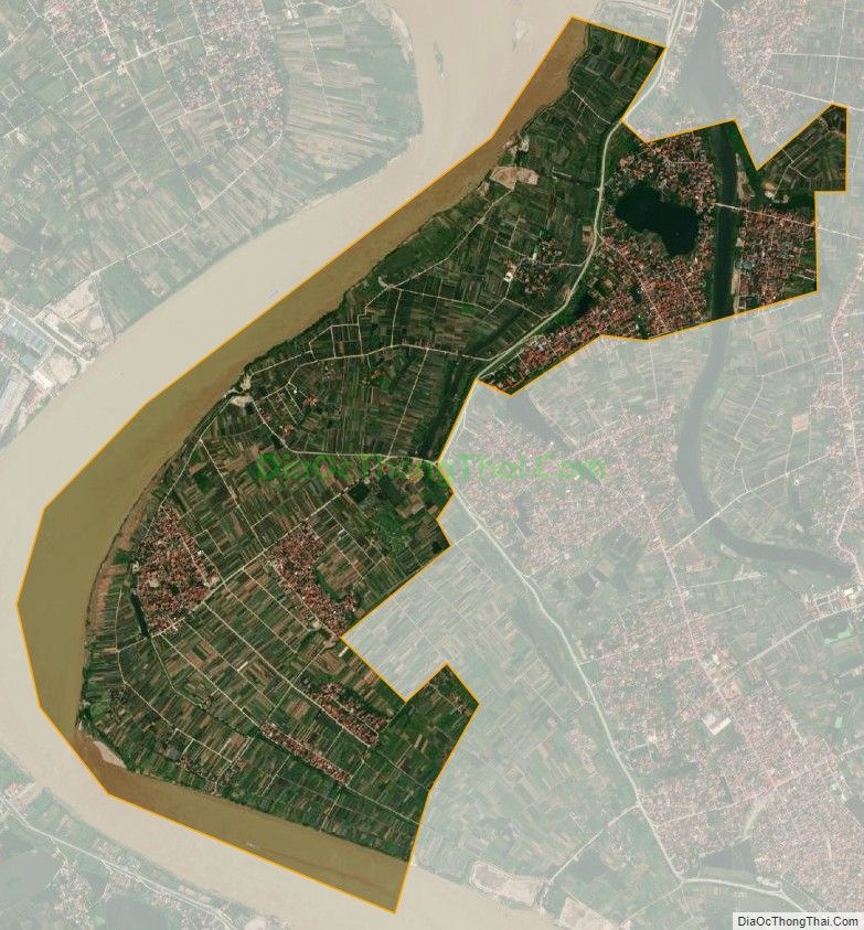 Bản đồ vệ tinh xã Thắng Lợi, huyện Văn Giang