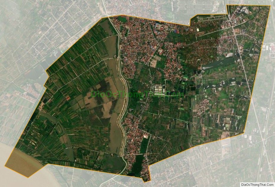 Bản đồ vệ tinh Thị trấn Văn Giang, huyện Văn Giang