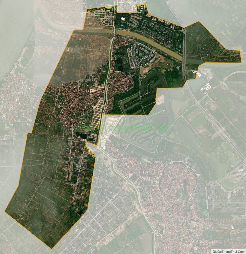 Bản đồ vệ tinh xã Xuân Quan, huyện Văn Giang