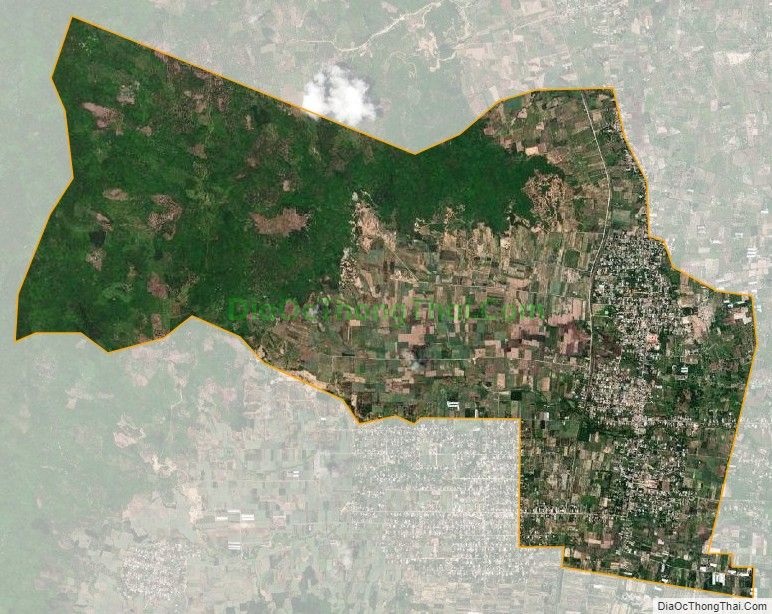 Bản đồ vệ tinh xã Cam Hiệp Nam, huyện Cam Lâm