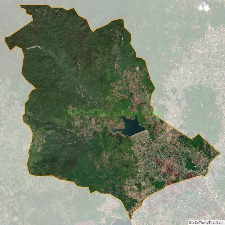 Bản đồ vệ tinh xã Cam Phước Tây, huyện Cam Lâm