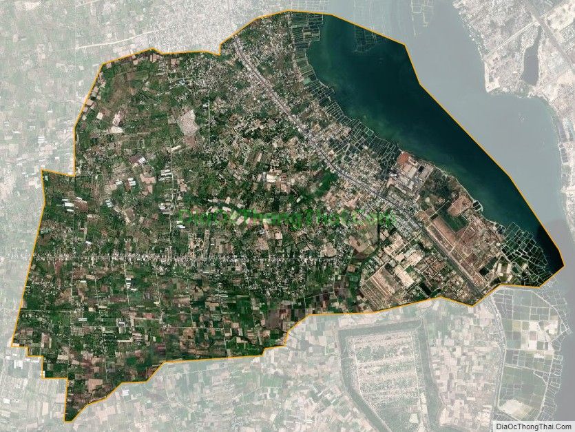 Bản đồ vệ tinh xã Cam Thành Bắc, huyện Cam Lâm