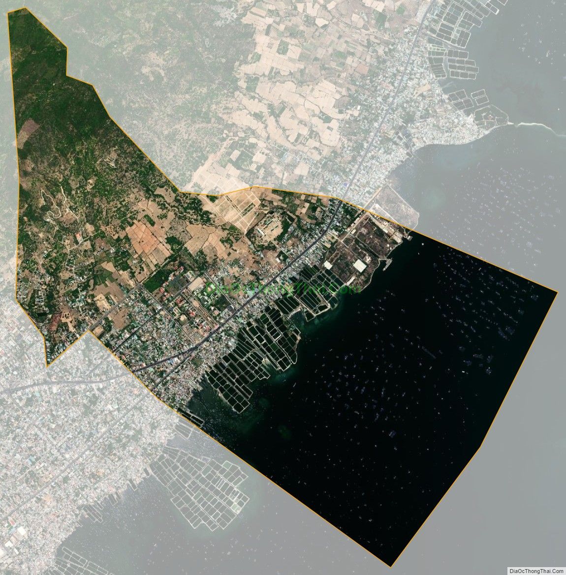 Bản đồ vệ tinh phường Cam Phú, thành phố Cam Ranh