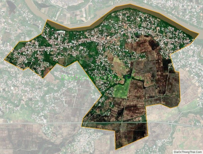 Bản đồ vệ tinh xã Diên Lạc, huyện Diên Khánh