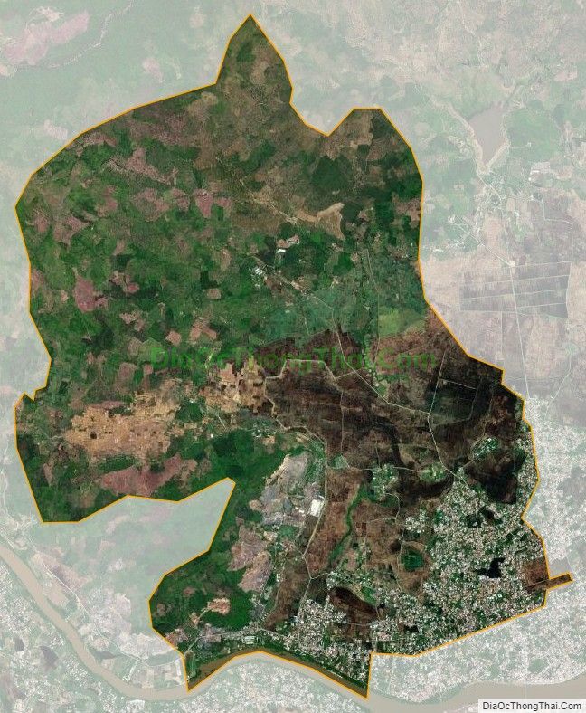 Bản đồ vệ tinh xã Diên Sơn, huyện Diên Khánh