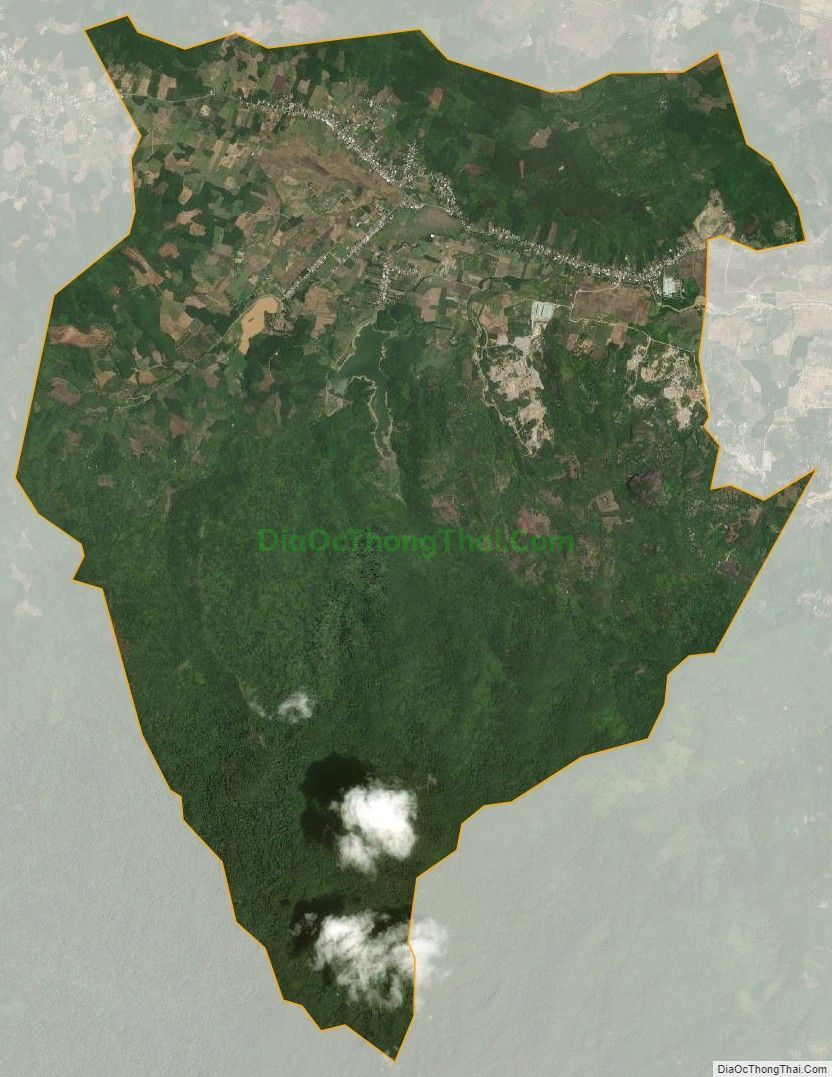 Bản đồ vệ tinh xã Diên Tân, huyện Diên Khánh